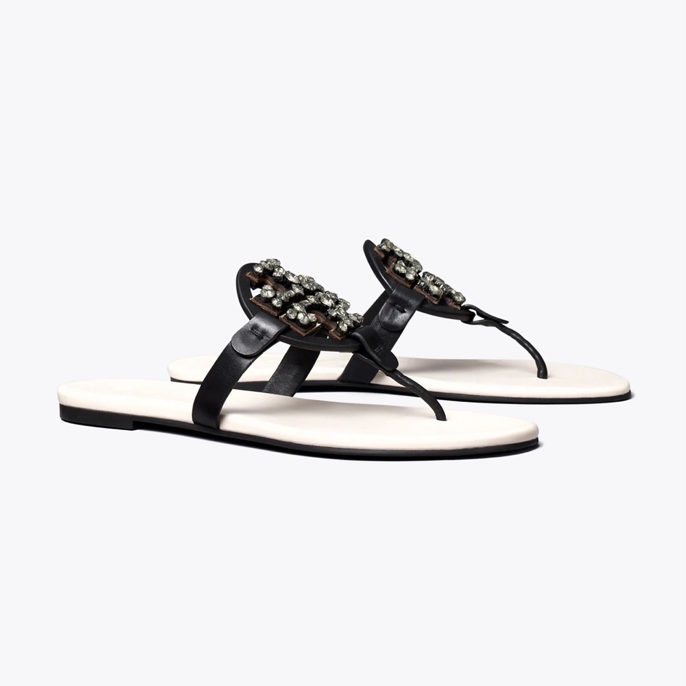 💯% AUTHENTIC TORY BURCH CRYSTAL MILLER SOFT SANDAL